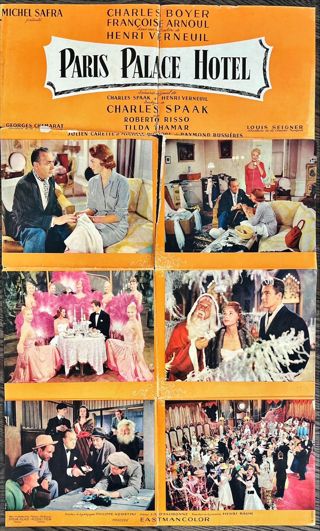 Paris palace hotel, french poster