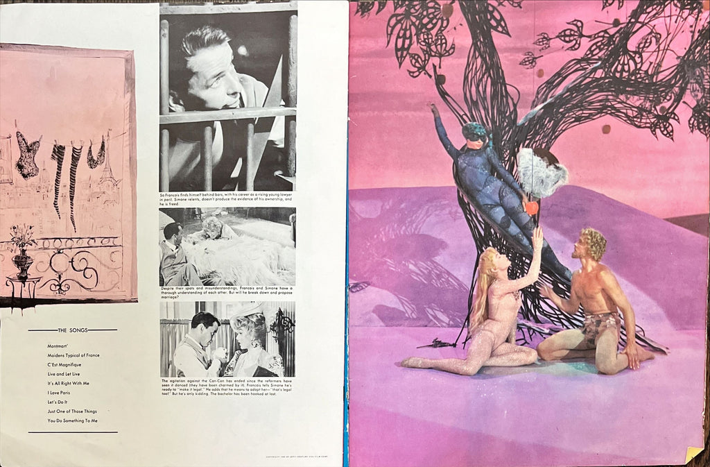 Can Can souvenir book, program '60 Frank Sinatra, Shirley MacLaine, Maurice Chevalier, TODD-AO