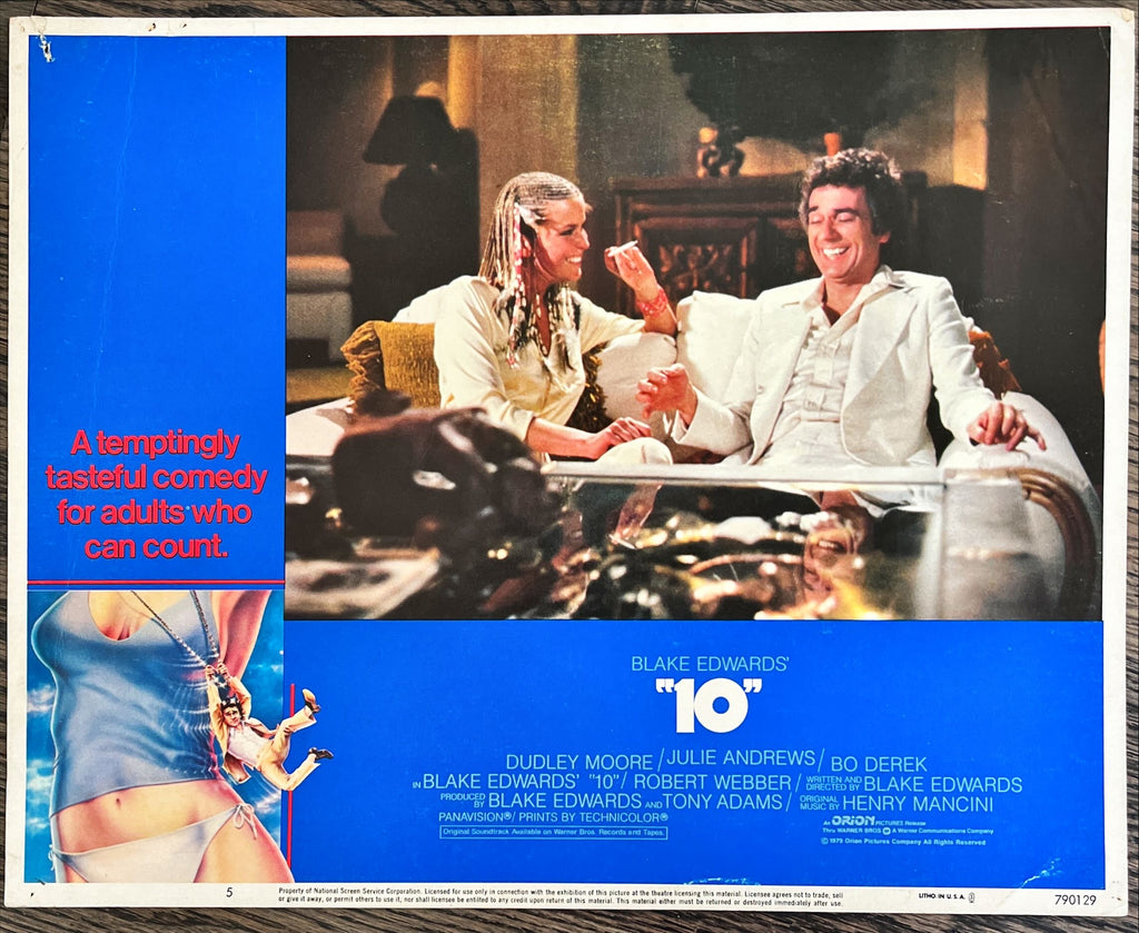 Ten- 2 LCs 1979 Blake Edwards directed comedy, Dudley Moore, Julie Andrews, sexy Bo Derek