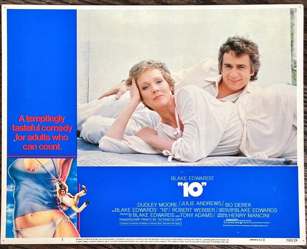 Ten- 2 LCs 1979 Blake Edwards directed comedy, Dudley Moore, Julie Andrews, sexy Bo Derek