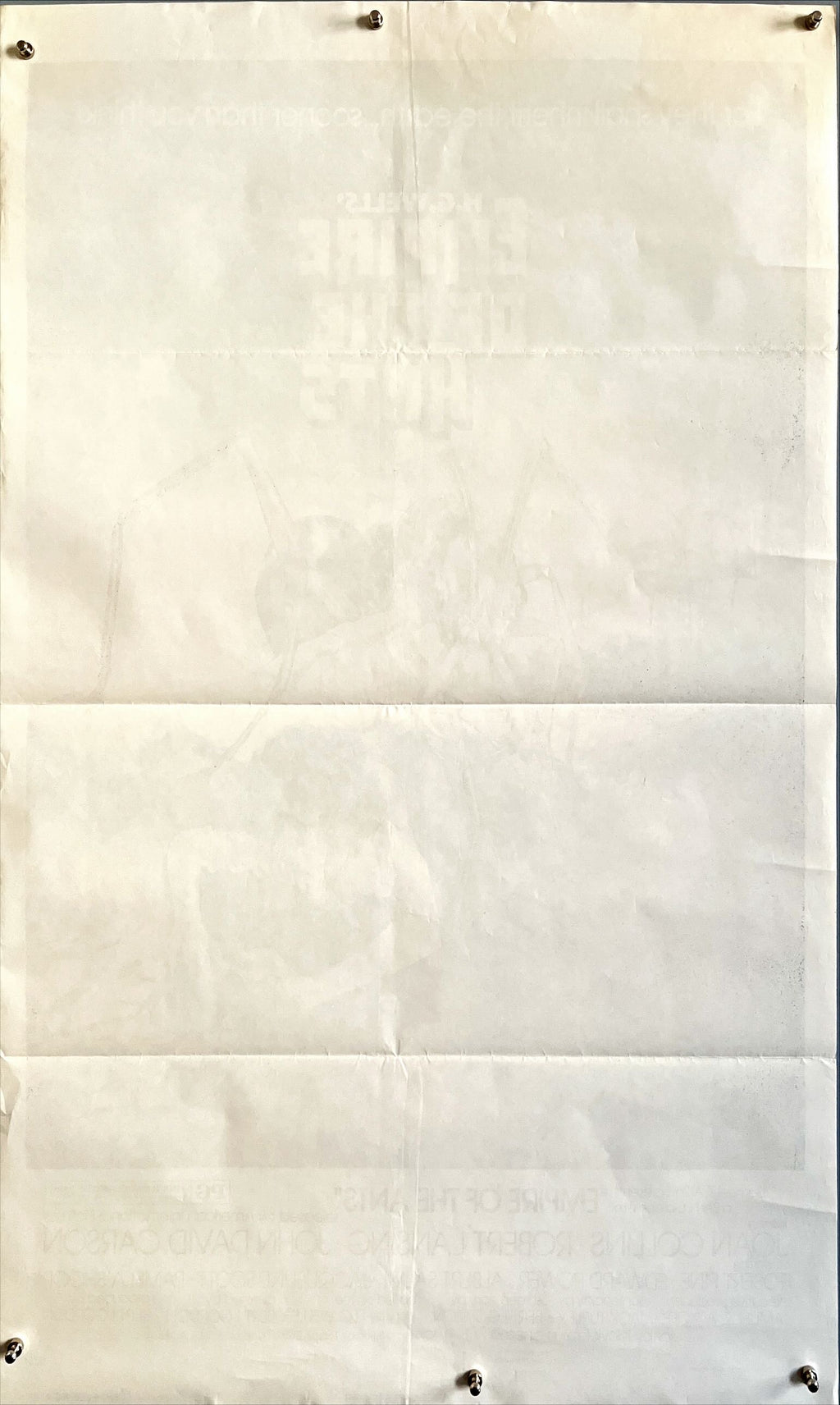 Empire of the ants, 1sh 1977 H.G. Wells, great Drew Struzan art of monster attacking