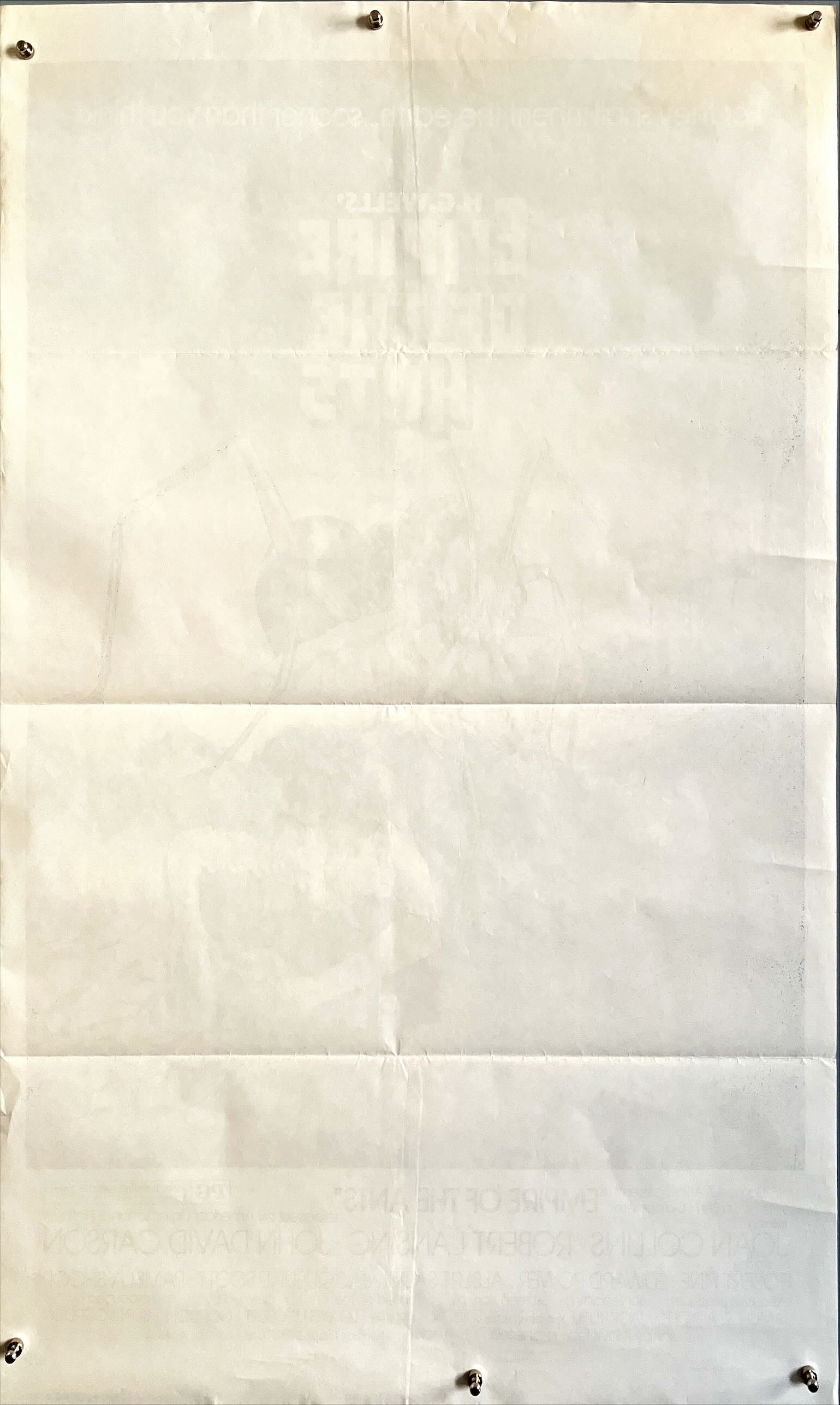 Empire of the ants, 1sh 1977 H.G. Wells, great Drew Struzan art of monster attacking