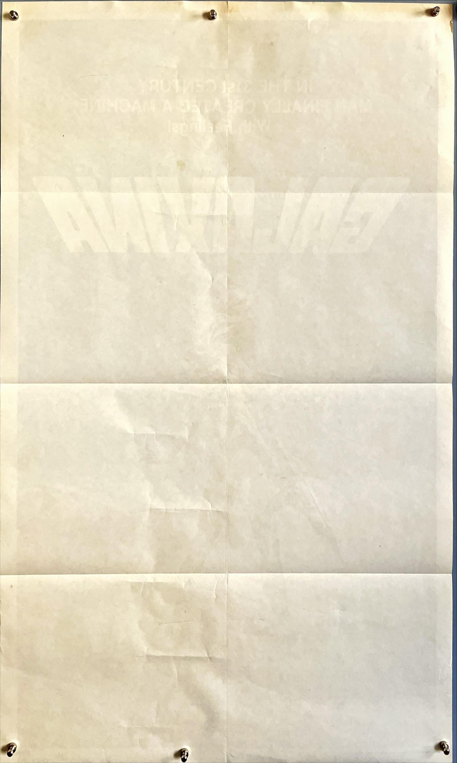 Galaxina, style A 1sh 1980 Robert Tanenbaum art of sexy Dorothy Stratten, a man-made machine