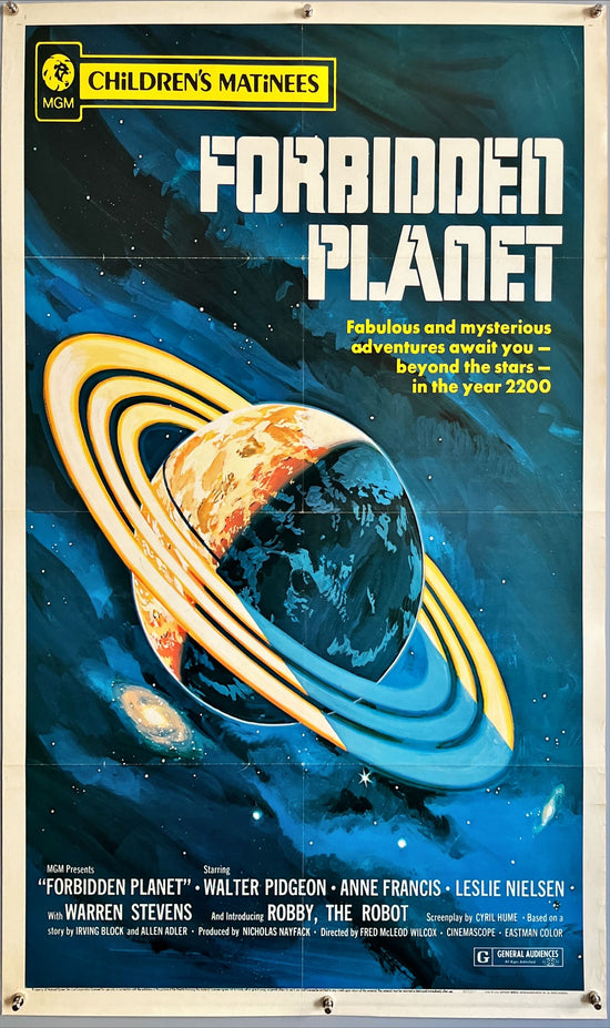 Forbidden planet,1sh R1972 fabulous and mysterious adventures await you in the year 2200