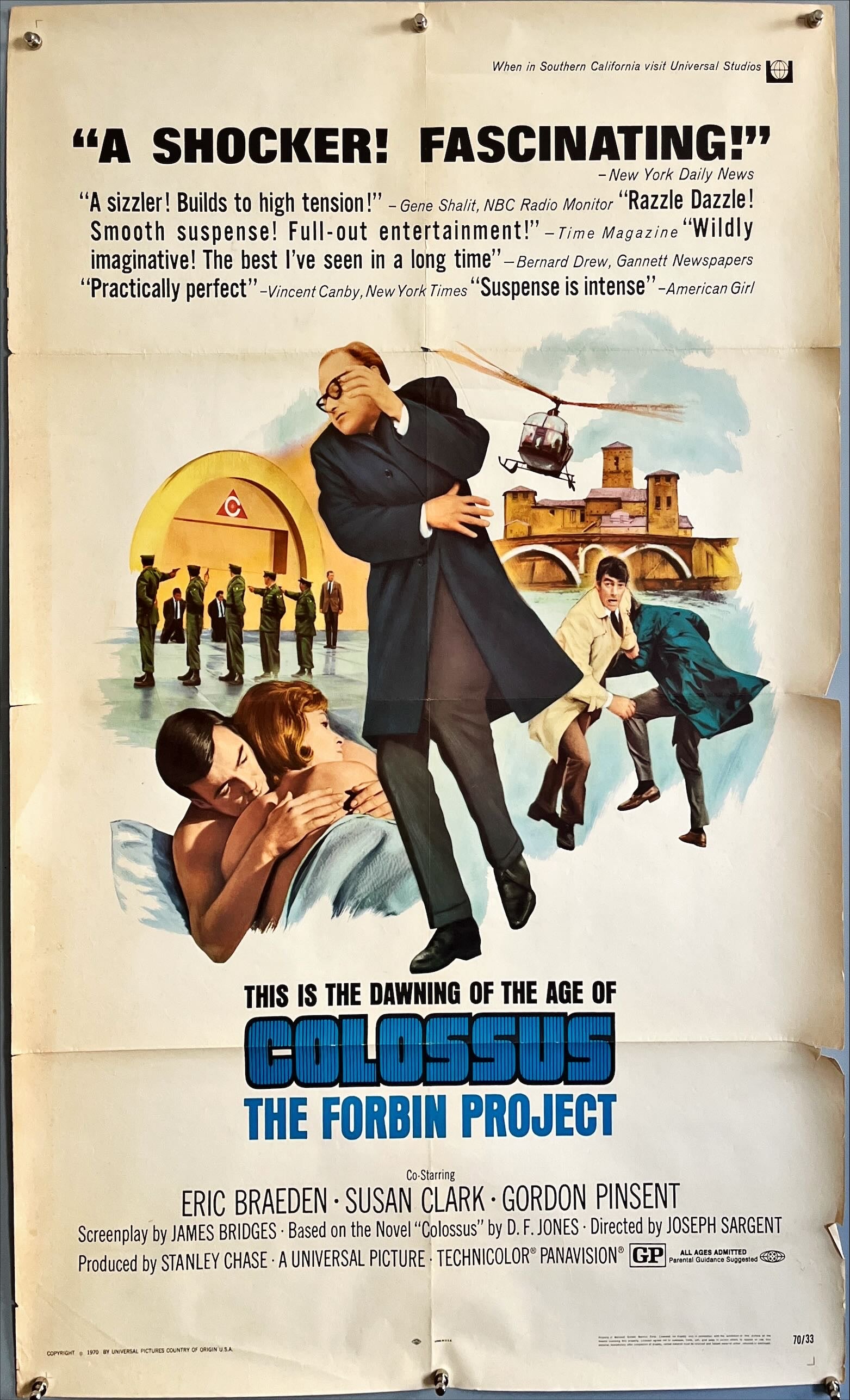 Colossus the Forbin Project, 1sh 1970 the day man built himself out of existence