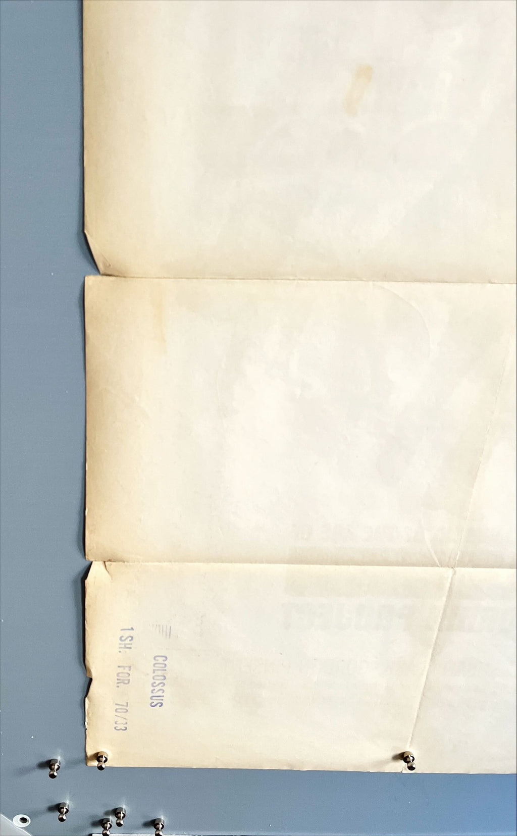 Colossus the Forbin Project, 1sh 1970 the day man built himself out of existence