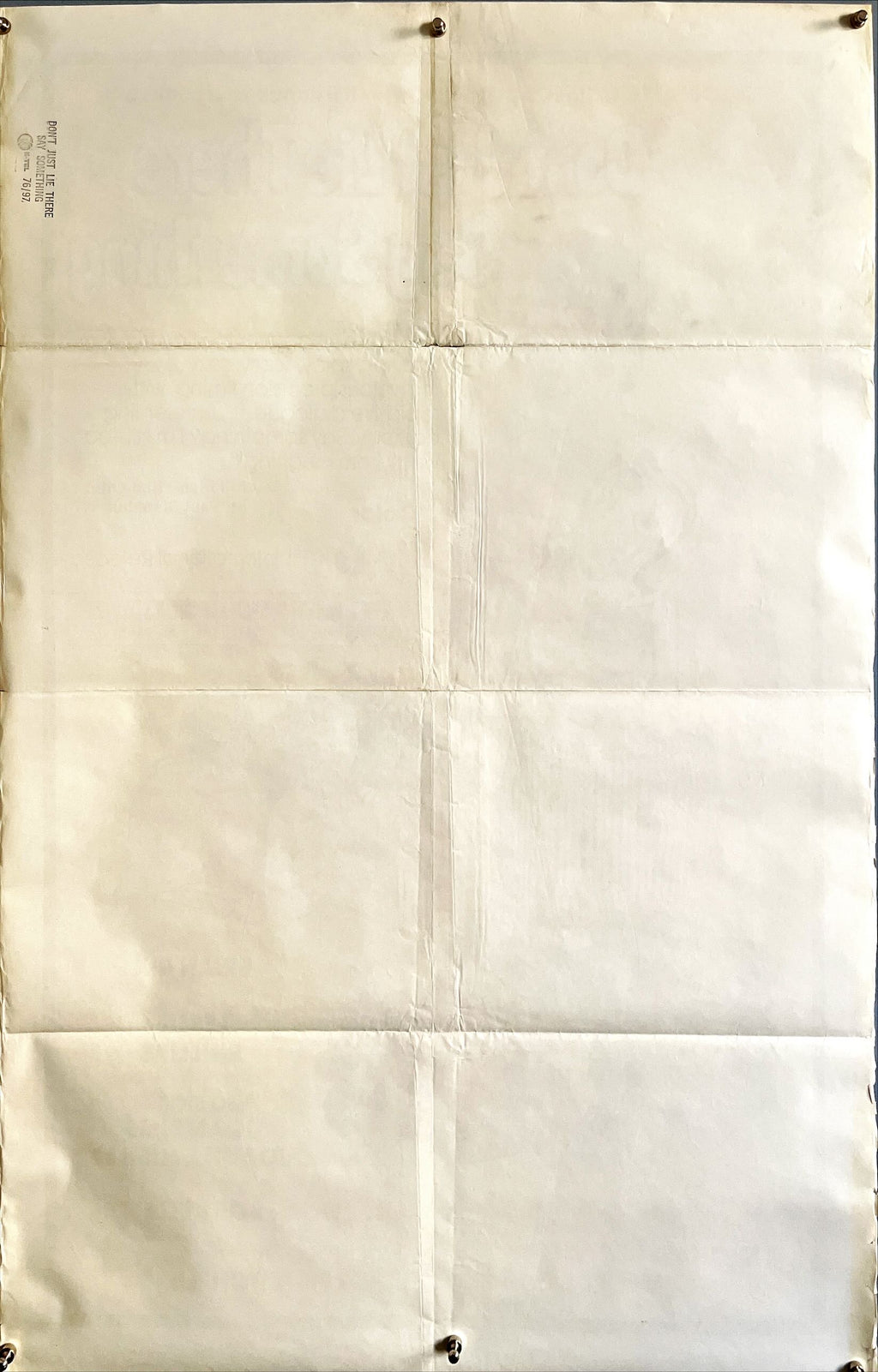 Don’t lie there say something, 1sh '76 Bob Kellett, Brian Rix, wild sexy artwork