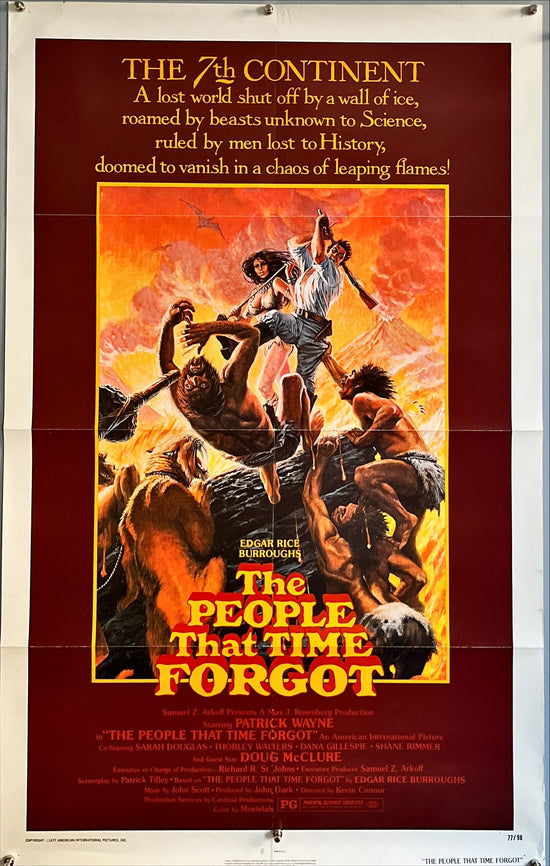 The people that time forgot, 1sh 1977 Edgar Rice Burroughs, a lost continent shut off by ice