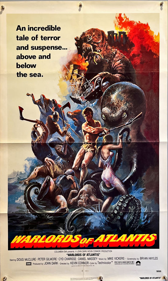 War lords of Atlantis, 1sh 1978 really cool fantasy artwork with monsters by Joseph Smith