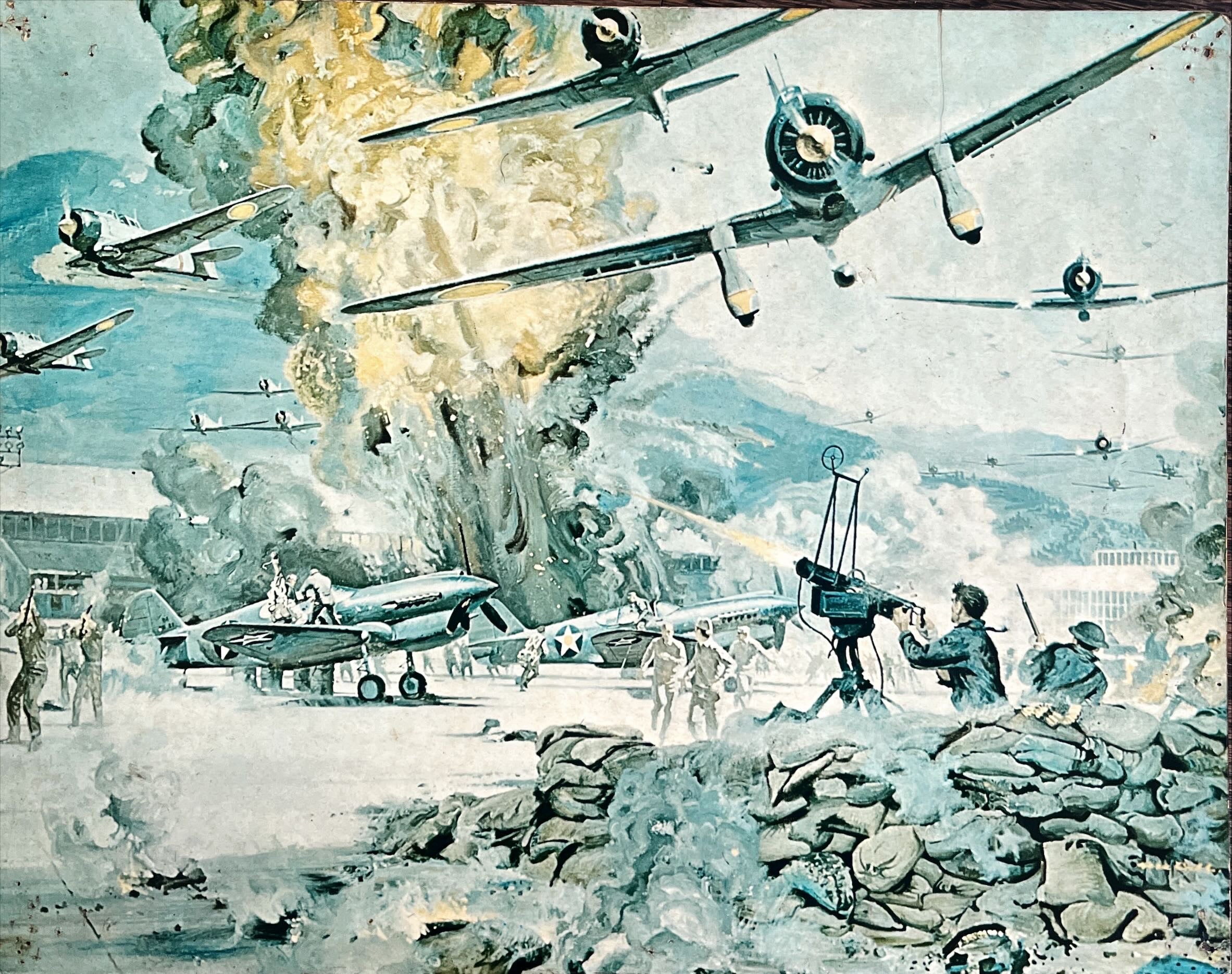 Tora tora tora 3 color 11x14 stills 1970 the attack on Pearl Harbor, Bob McCall art