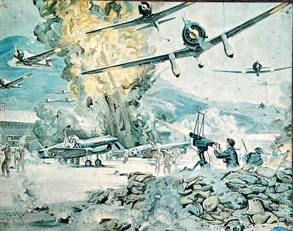 Tora tora tora 3 color 11x14 stills 1970 the attack on Pearl Harbor, Bob McCall art