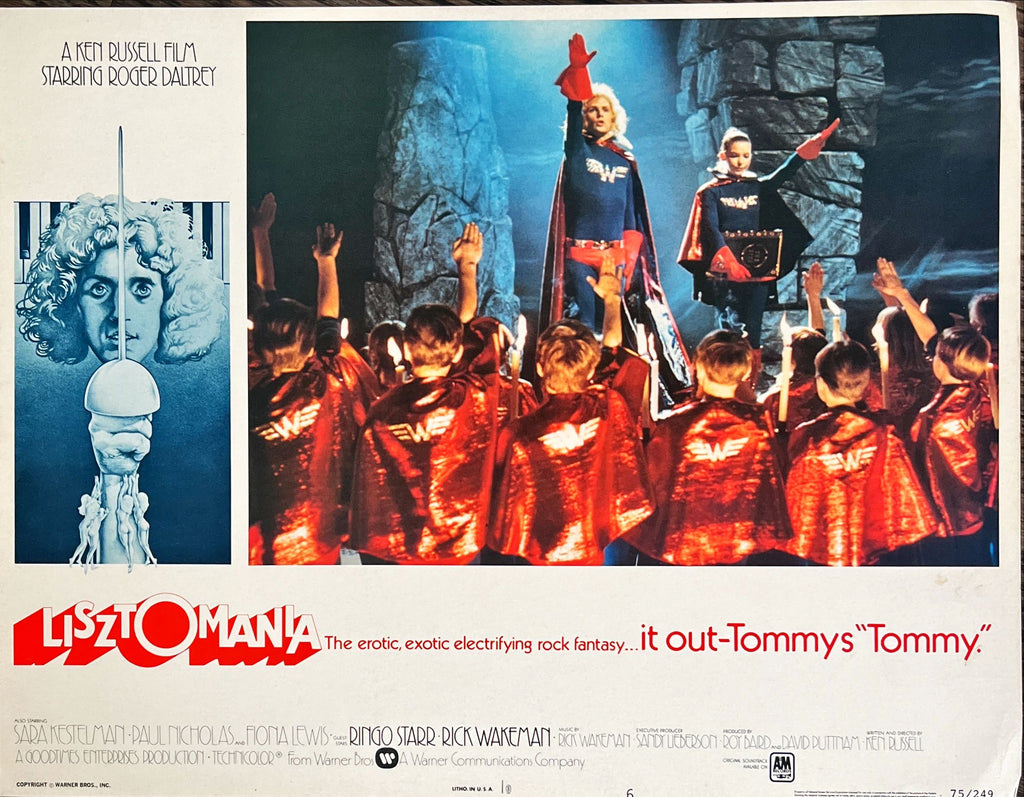 Lisztomania,  3 LCs '75 Ken Russell's erotic, exotic electrifying rock fantasy