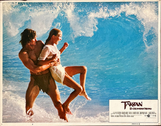 Tarzan,1981 Bo Derek 3 spanish language Original Vintage Theatrical International Movie Lobby Cards (LCs; measure 11" x 14" [28 x 36 cm])