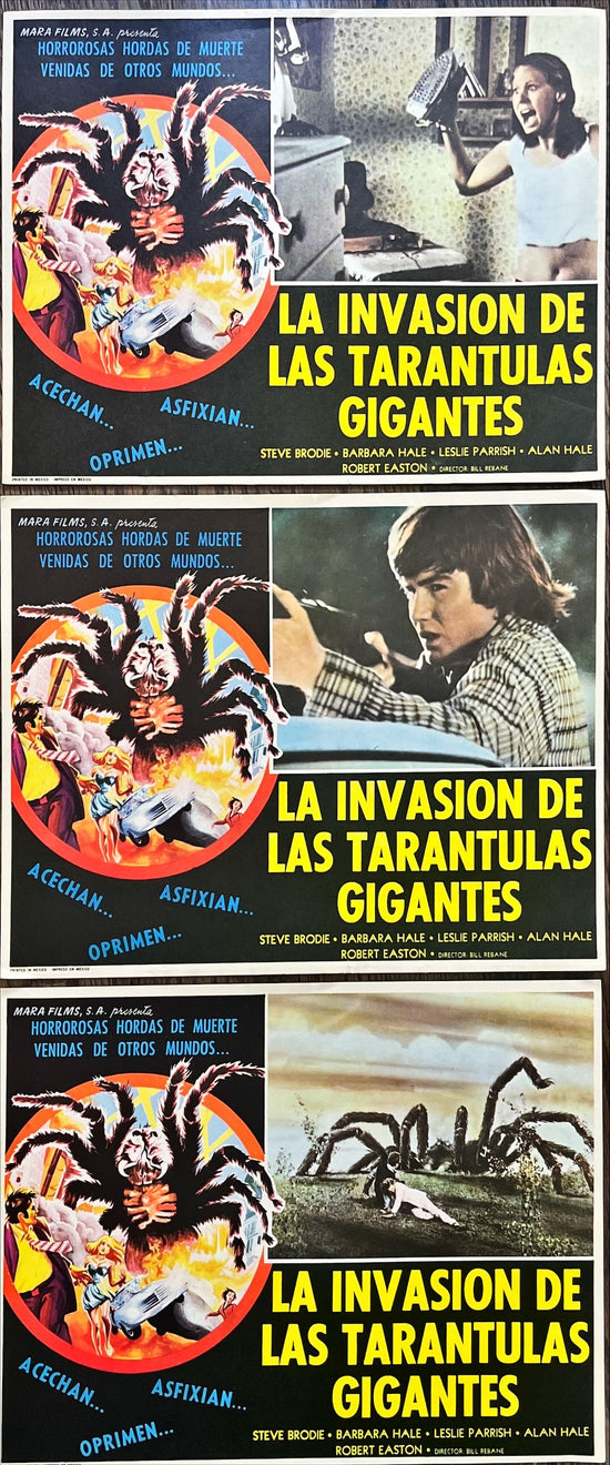 La invasión de las tarántulas gigantes 3X LOBBY CARDS - MX