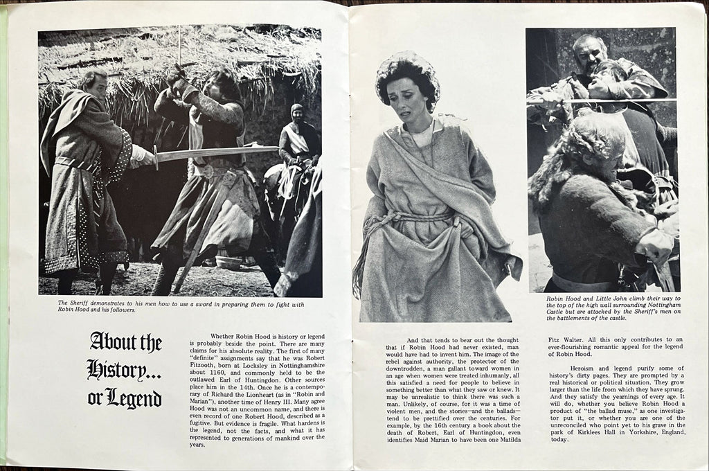 Robin and Marion souvenir program book 1976 art of Shaw, Connery & Hepburn by Drew Struzan