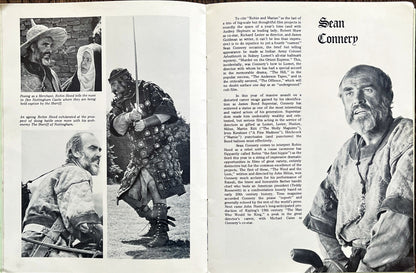 Robin and Marion souvenir program book 1976 art of Shaw, Connery & Hepburn by Drew Struzan