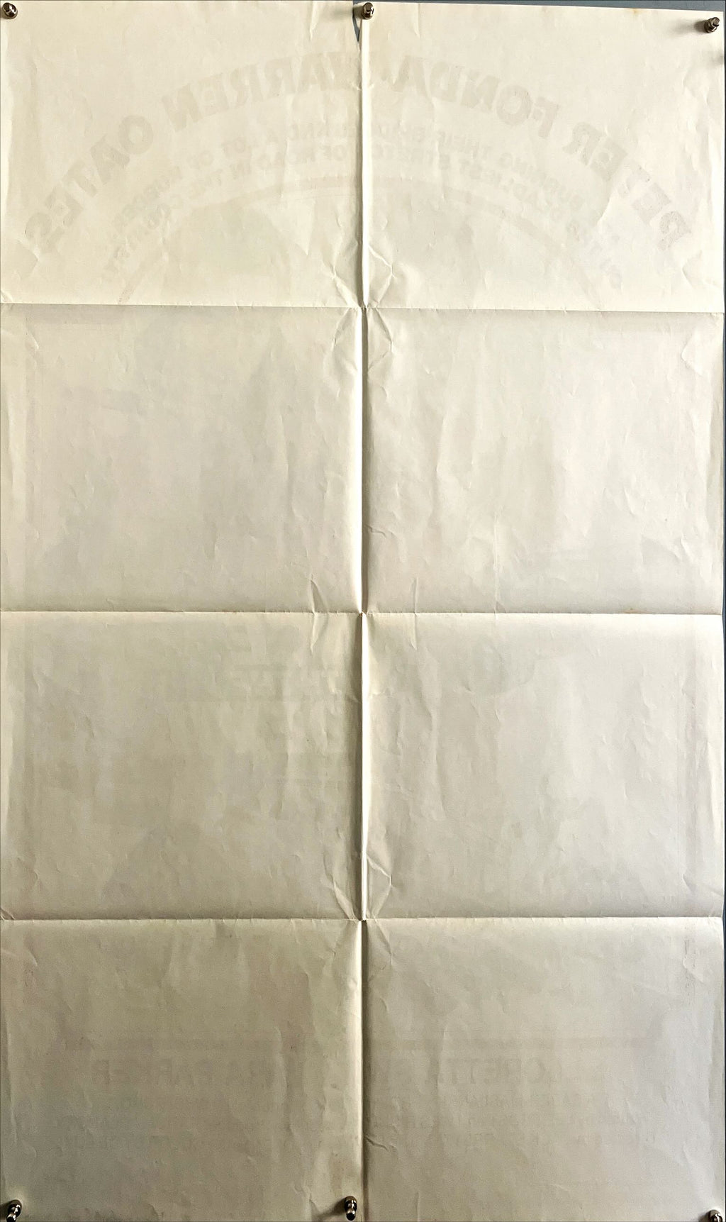 Race with the devil , int'l style A 1sh 1975 Peter Fonda & Oates are burning bridges & rubber