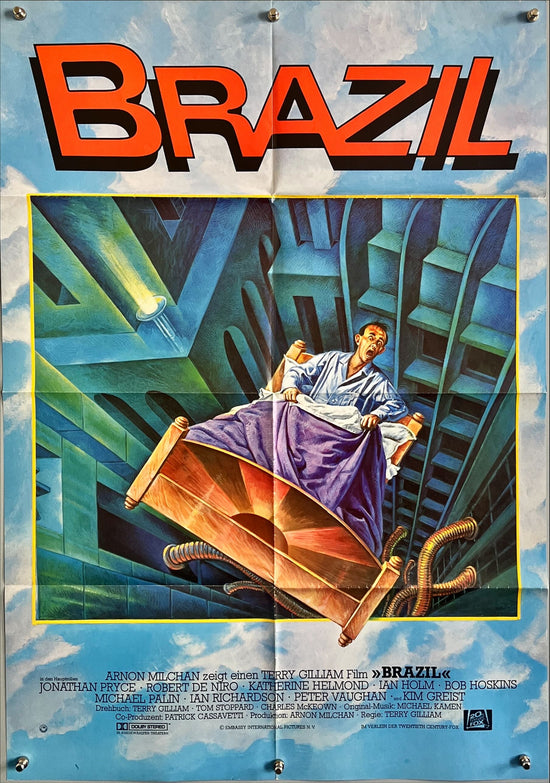 Brazil, German 1985 Terry Gilliam, cool sci-fi fantasy art by Lagarrigue