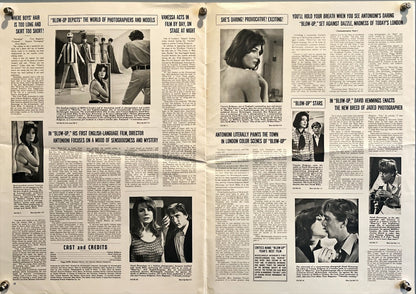 Blow up press book , pressbook 1967 Michelangelo Antonioni, David Hemmings, Vanessa Redgrave