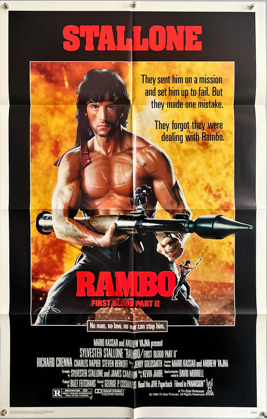 Rambo First Blood Pt 2 (1985) One Sheet Movie Poster