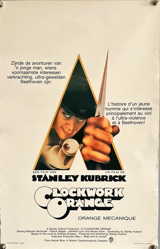 Clockwork Orange (1972) One Sheet Movie Poster - BEL