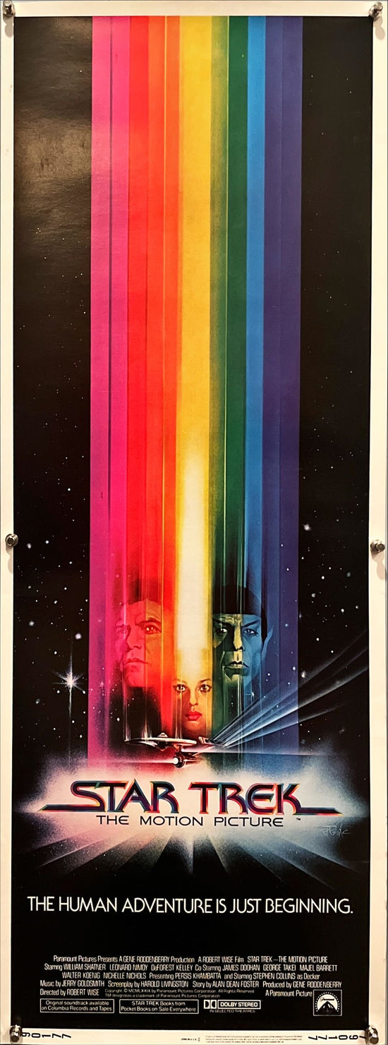 Star Trek,  insert 1979 Bob Peak art of William Shatner, Leonard Nimoy & Persis Khambatta