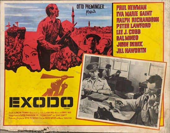 Exodus, Mexican lobby Card,1961 Otto Preminger classic