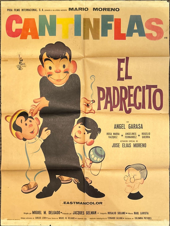 Cantinflas - El Padrecito (1964) One Sheet Movie Poster - MX. Cantinflas