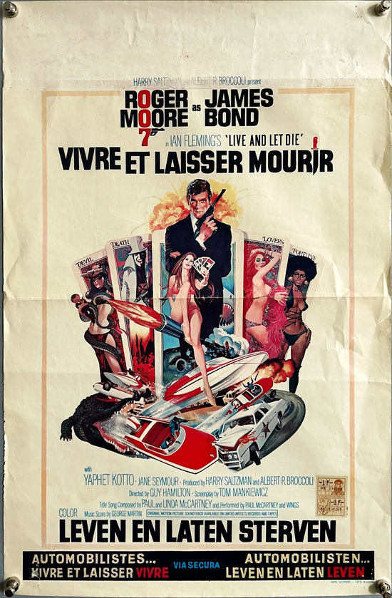 Live and let Die (1973) One Sheet Movie Poster - Belgian