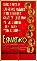 Spartacus, Spanish/US 1sh 1960 Stanley Kubrick, Reynold Brown coin art + Saul Bass art