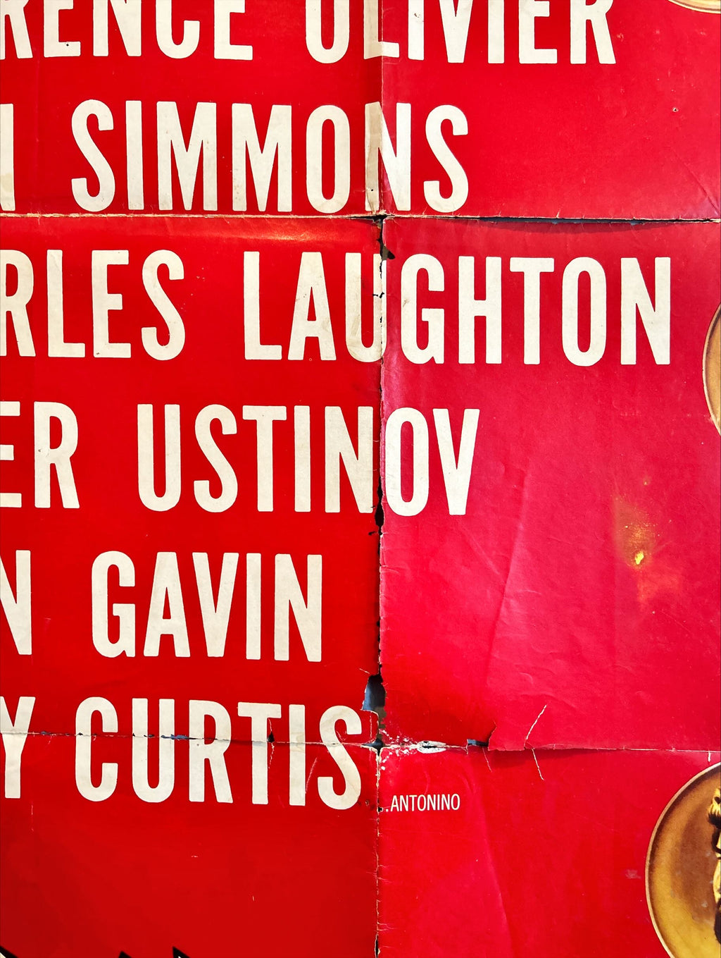 Spartacus, Spanish/US 1sh 1960 Stanley Kubrick, Reynold Brown coin art + Saul Bass art