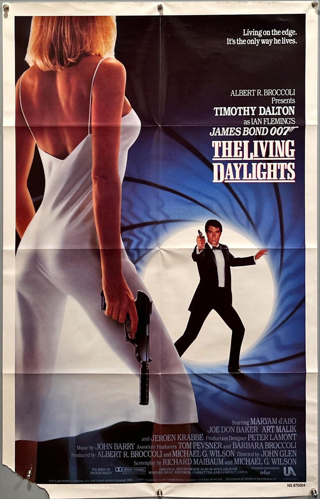 The Living Daylights, int'l 1sh 1987 Timothy Dalton as the most dangerous James Bond ever