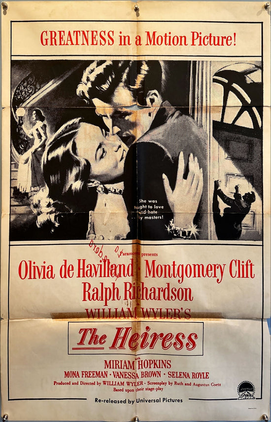 Heiress (1949) One Sheet Movie Poster - R&