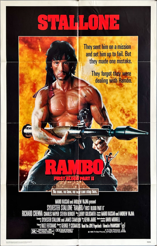 Rambo First Blood Pt 2 (1985) One Sheet Movie Poster