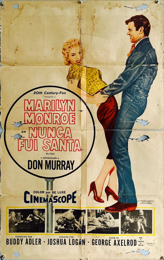 Bus Stop (1956) One Sheet Movie Poster - ARG, Marilyn Monroe