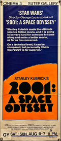 2001 A Space Odyssey,  Aust daybill R1978 George Lucas says it's better than Star Wars