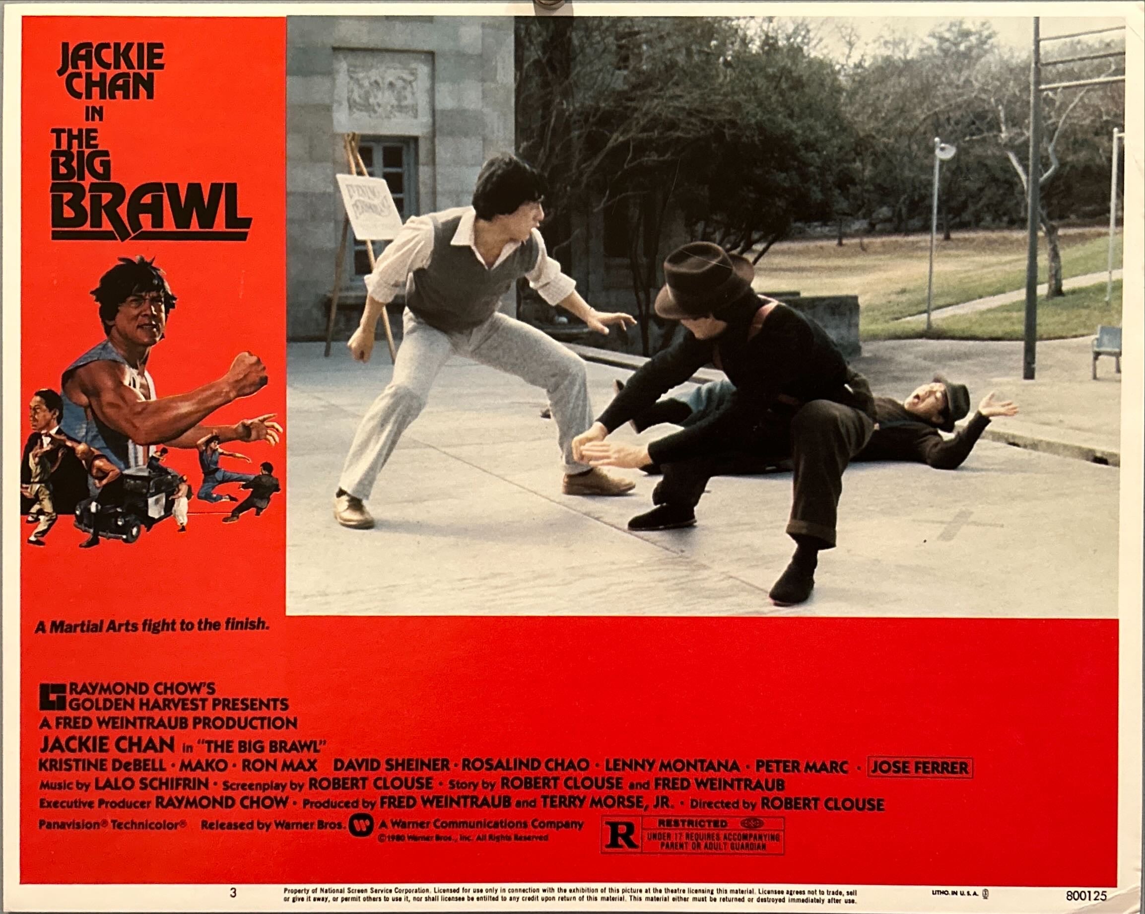 The Big Brawl,  4 Lobby Cards - 1980 - Jackie Chan
