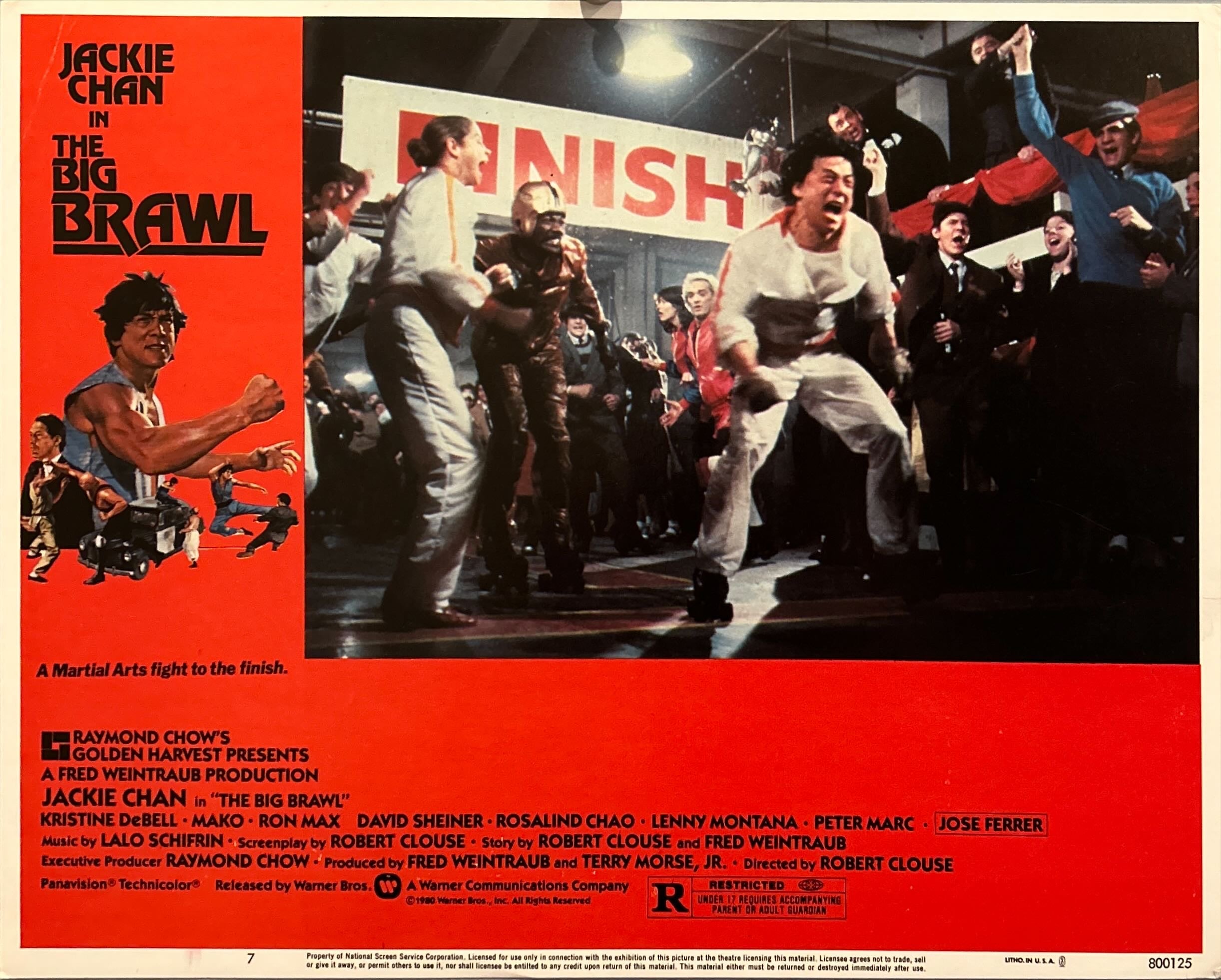 The Big Brawl,  4 Lobby Cards - 1980 - Jackie Chan