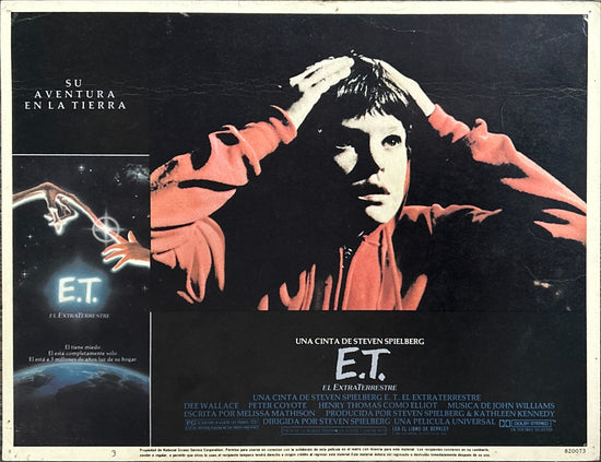 E.T. The Extraterrestrial (1982) 4x Lobby Cards - SPAN