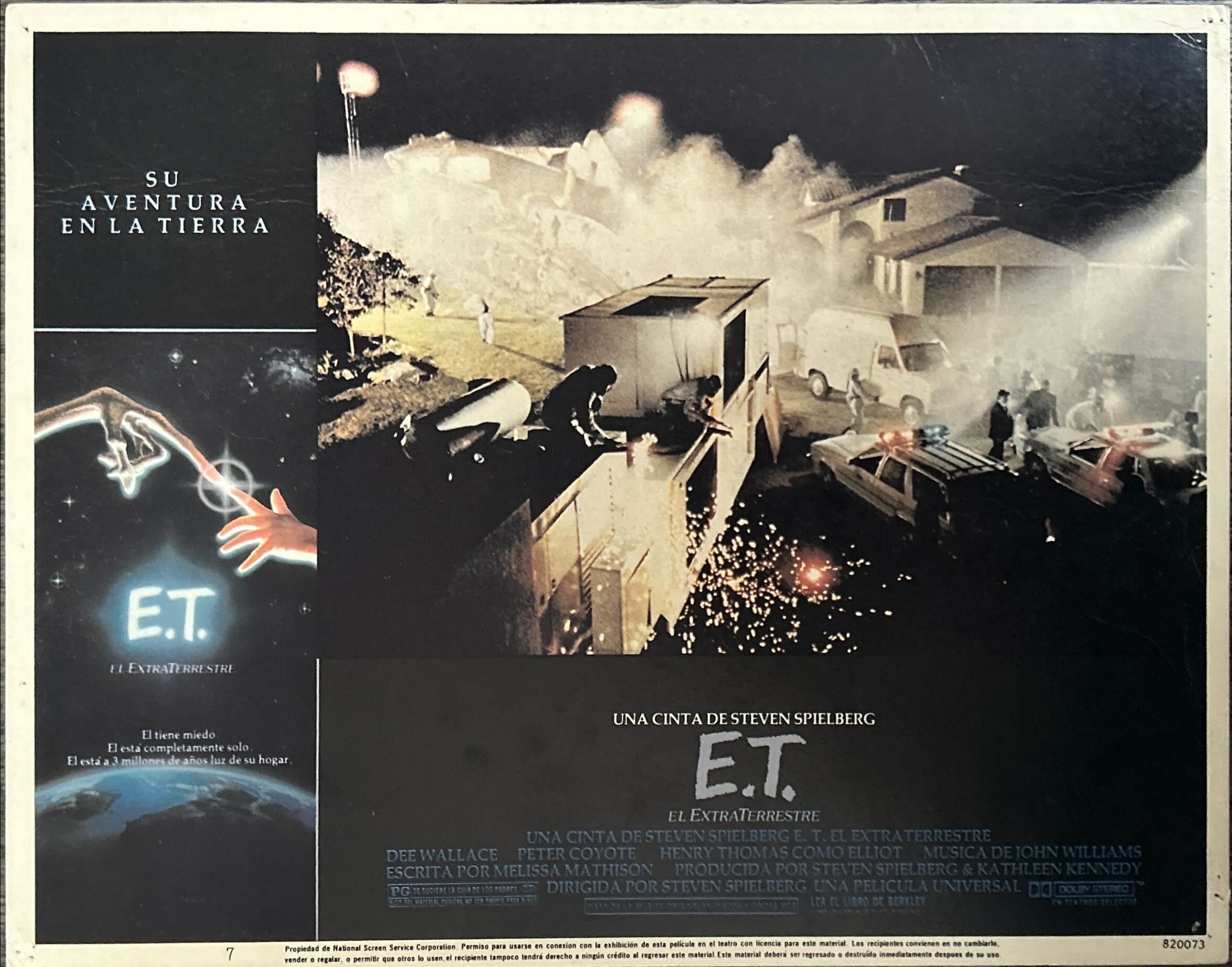 E.T. The Extraterrestrial (1982) 4x Lobby Cards - SPAN