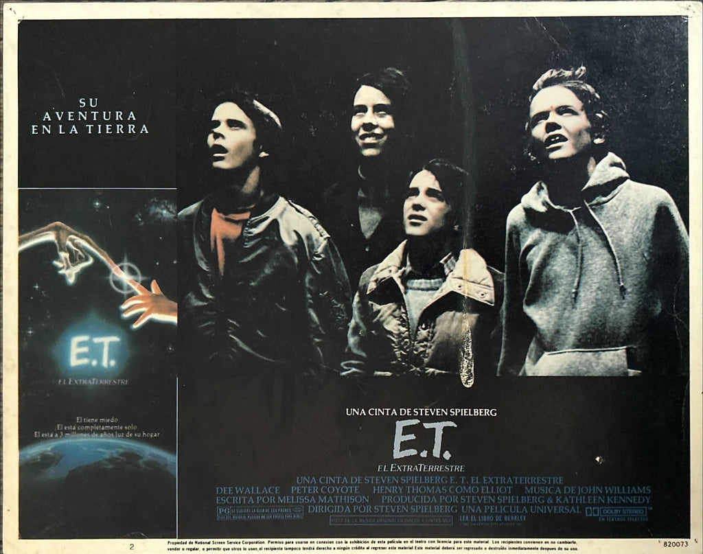 E.T. The Extraterrestrial (1982) 4x Lobby Cards - SPAN