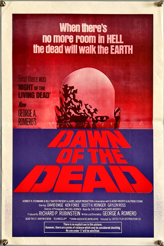 DAWN OF THE DEAD (1978) - SOUTH AMERICA, MINII POSTER