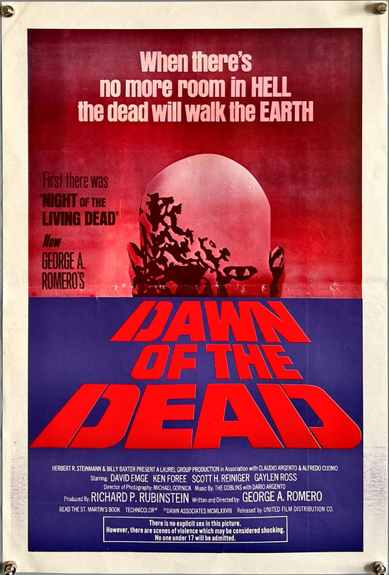 DAWN OF THE DEAD (1978) - SOUTH AMERICA, MINI POSTER