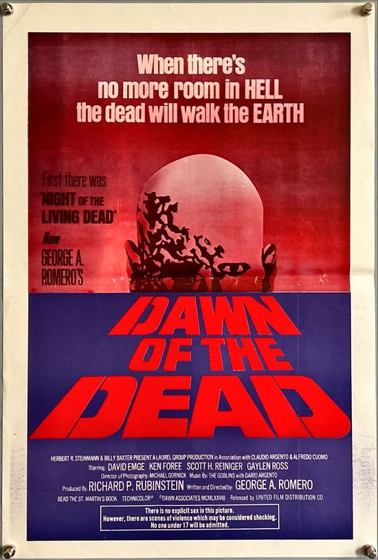 DAWN OF THE DEAD (1978) - SOUTH AMERICA, MINI POSTER