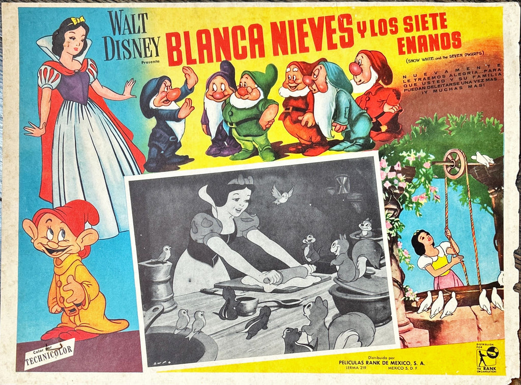 SNOW WHITE & THE SEVEN DWARFS 2x Mexican LCs R60s Walt Disney