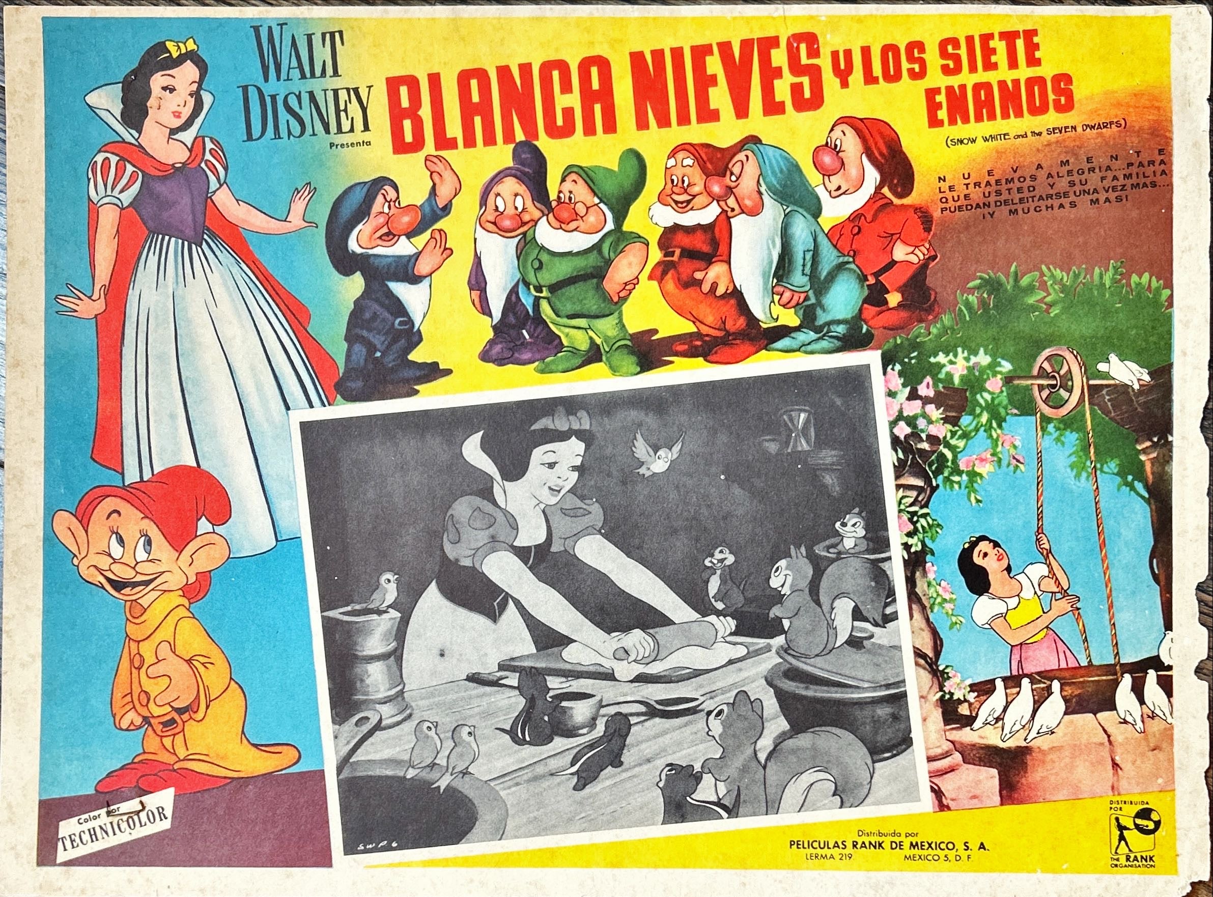 SNOW WHITE & THE SEVEN DWARFS 2x Mexican LCs R60s Walt Disney