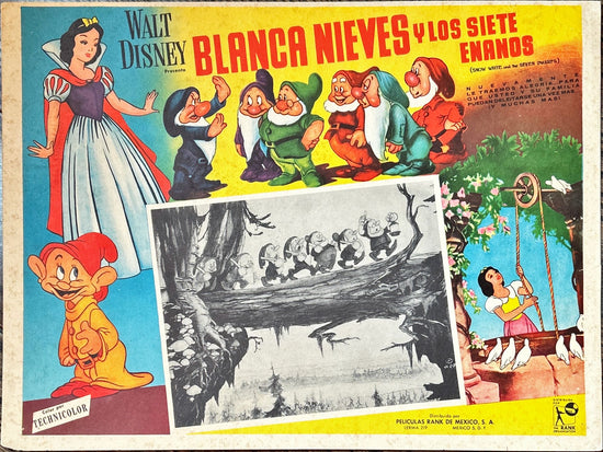 SNOW WHITE & THE SEVEN DWARFS 2x Mexican LCs R60s Walt Disney