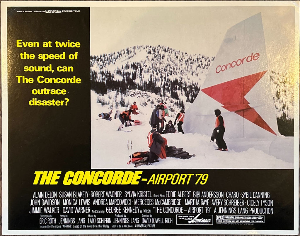 Concorde Airport 79 (1979) 4x Lobby Cards - Alain Delon