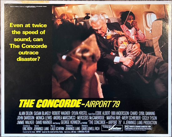 Concorde Airport 79 (1979) 4x Lobby Cards - Alain Delon