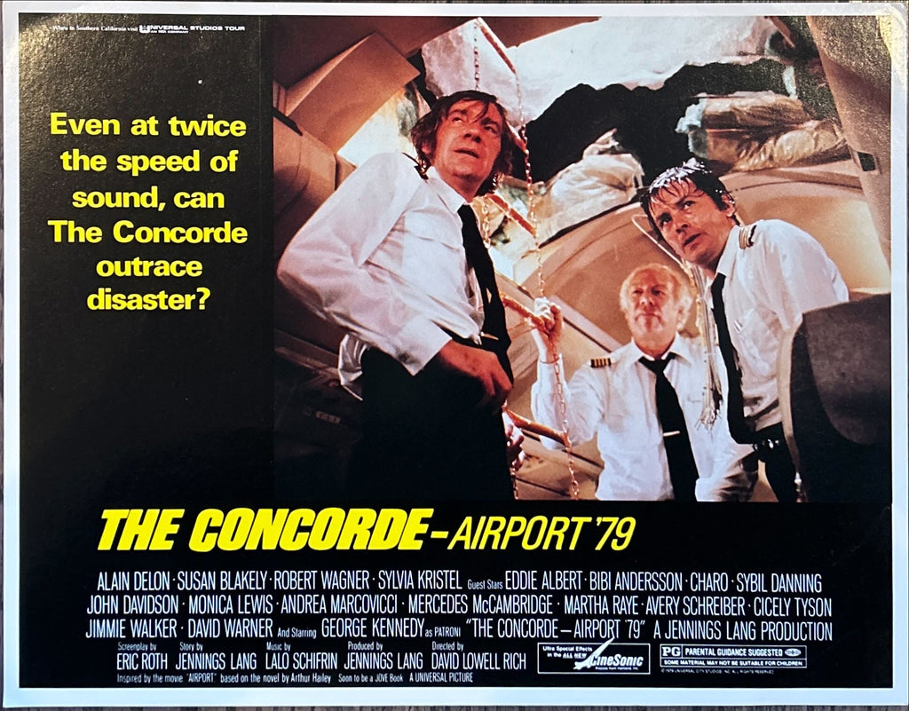 Concorde Airport 79 (1979) 4x Lobby Cards - Alain Delon
